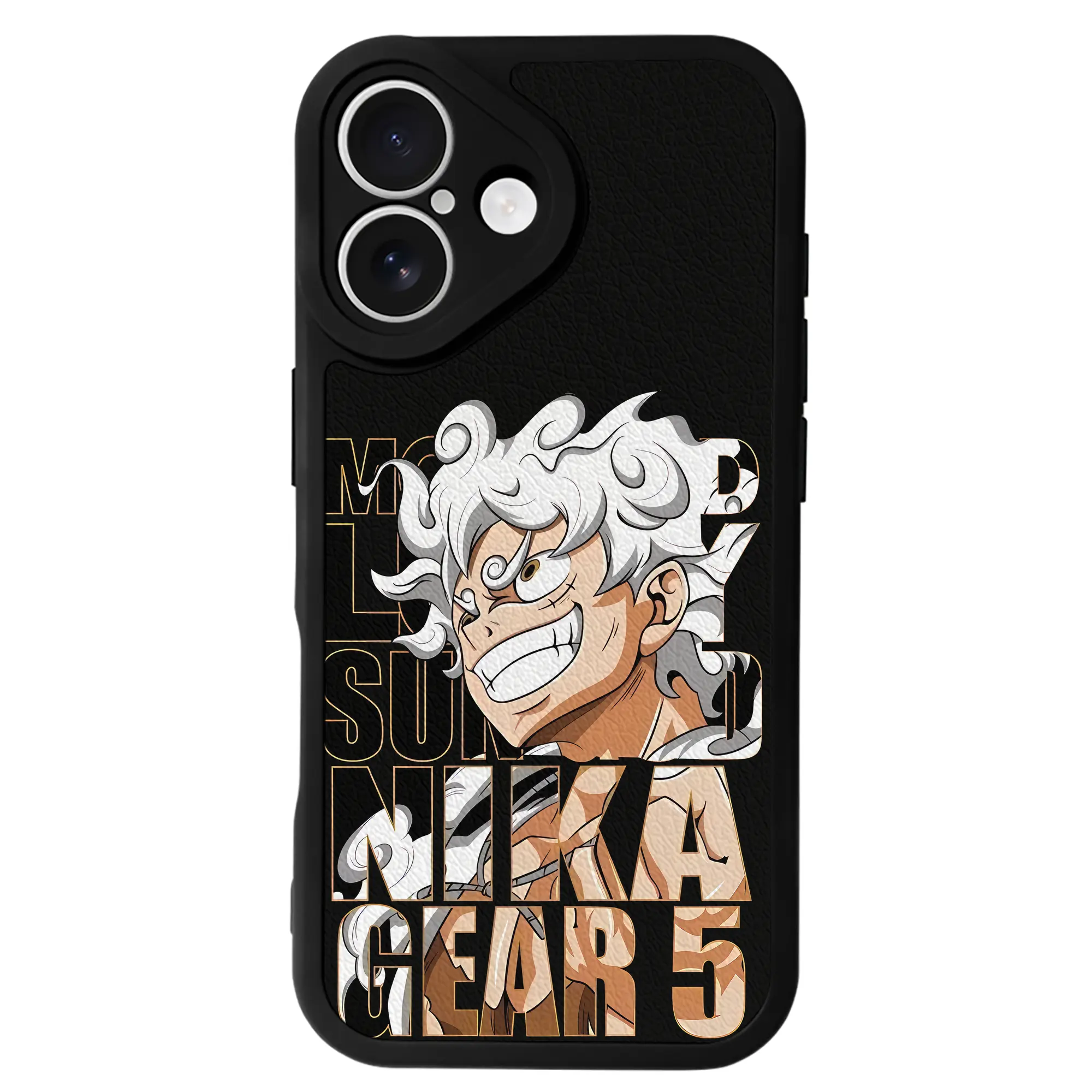 ワンピース グッズ モンキー・D・ルフィ - IPhone 16シリーズ対応 ・ シリコンスマホケース ・ レザー調 ・ 高精度フィット ・ 耐衝撃 ・ ワイヤレス充電対応 ・ 精密カット